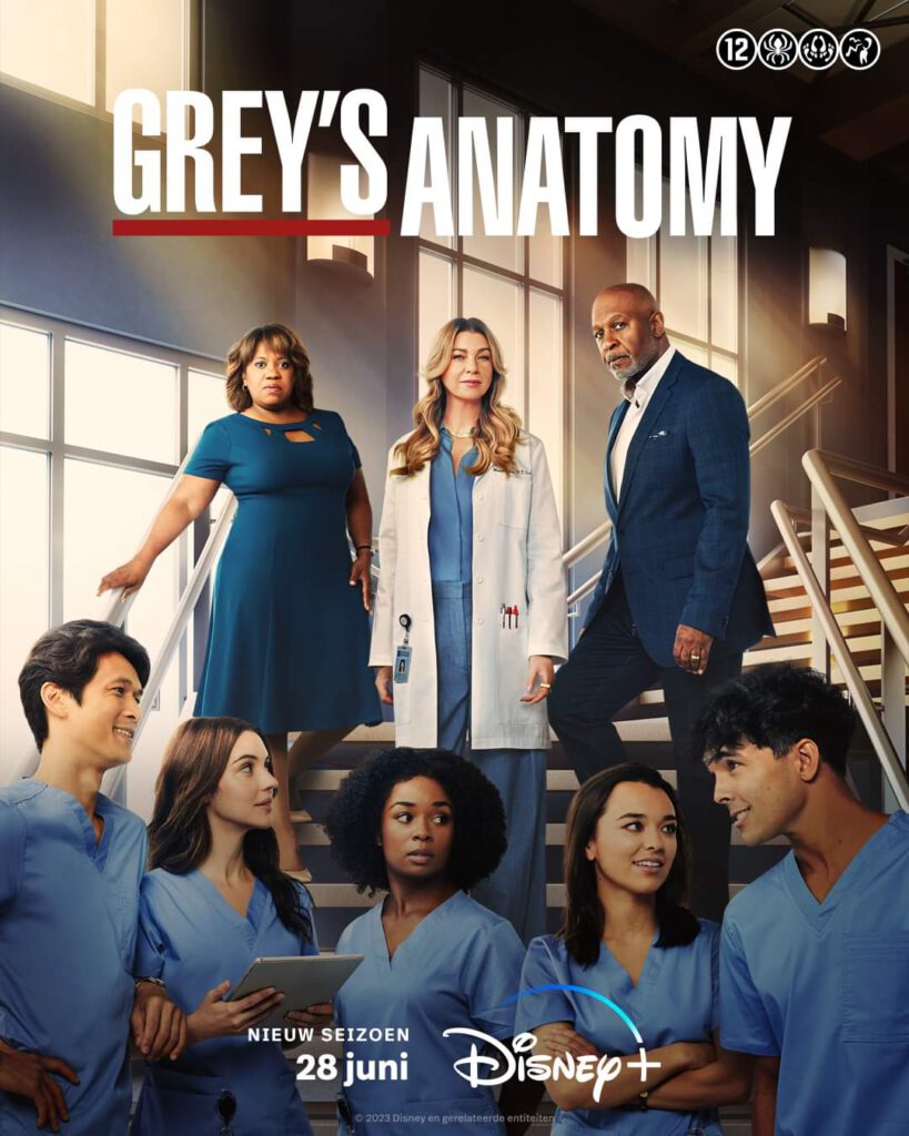 Grey's Anatomy seizoen 19 disney plus
